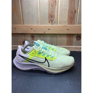 Nike Air Pegasus 38 Running Shoes Womens Size 9 Lime Green & White Lightweight S